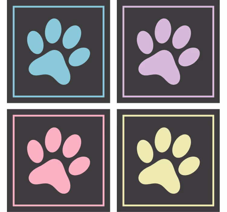Moderni lasinalunen tassunjälkimuodoissa - Tenstickers