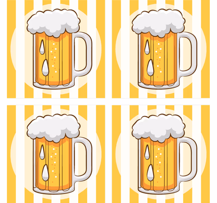 Kuvitettu olut lasinalunen - Tenstickers