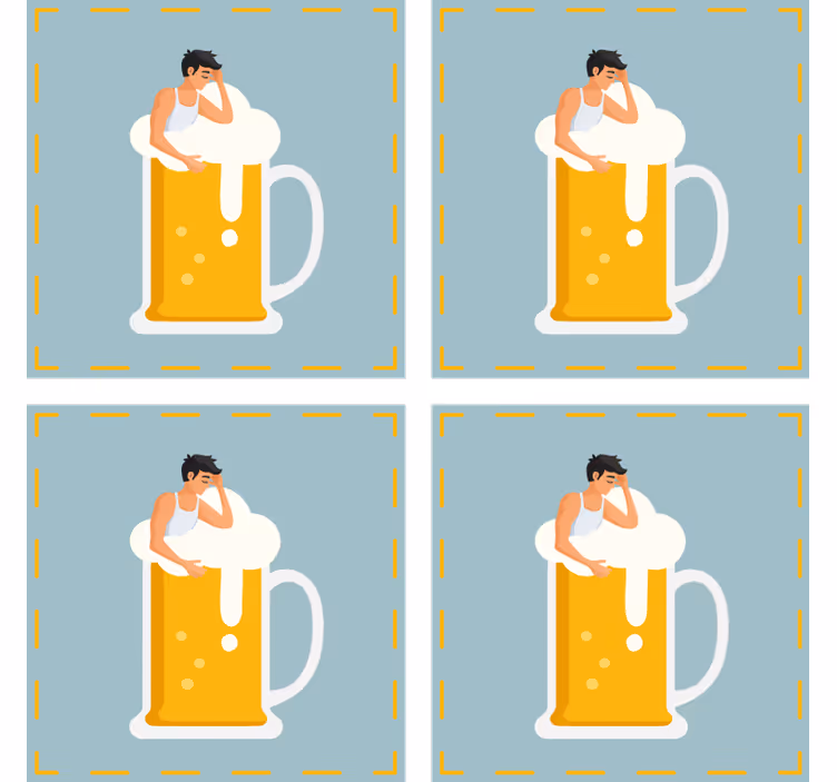 Rentouttava olutlasinaluskuva - Tenstickers