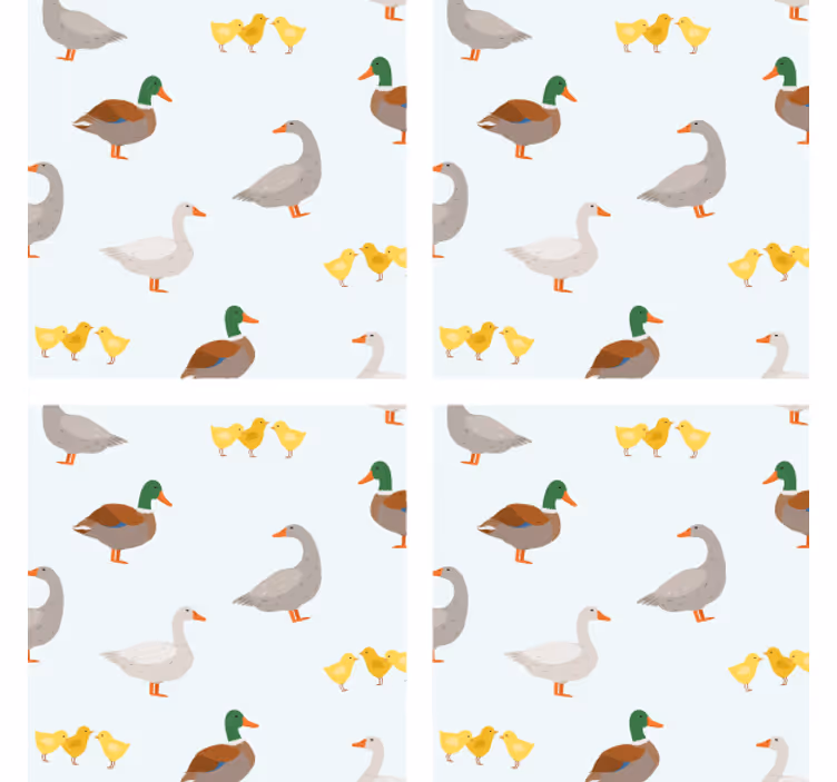 Omanlainen lasinalunen huvittavat ankkakuviot - Tenstickers
