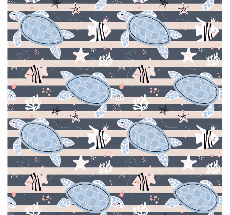 Vintage lasinalunen kilpikonnakuosisella designilla - Tenstickers