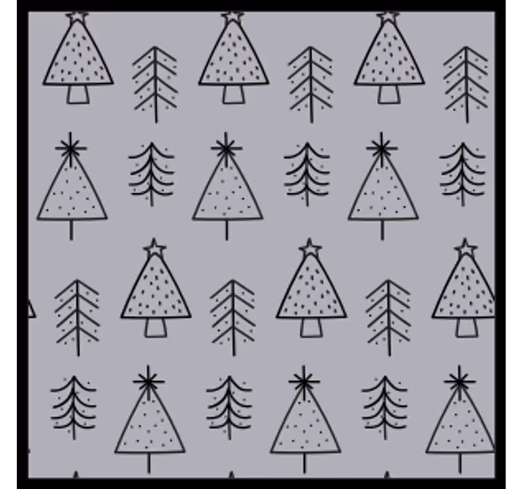 Tyylitellyt puukuviot jouluinen lasinalunen - Tenstickers
