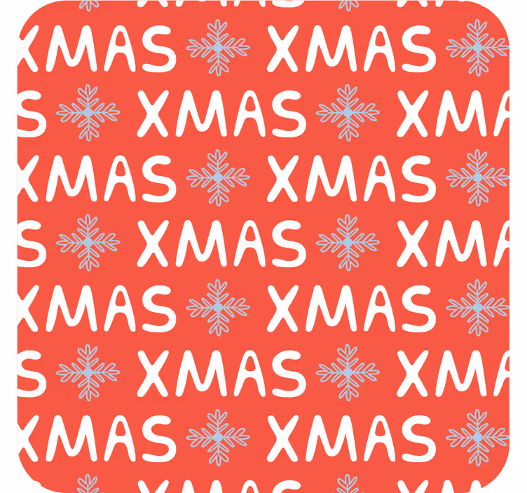 Jouluinen lasinalunen juhlava kuvio - Tenstickers