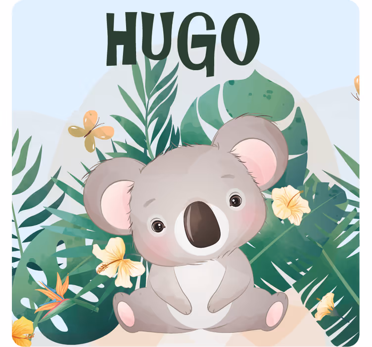 Omanlainen lasinalunen suloinen koalataide - Tenstickers