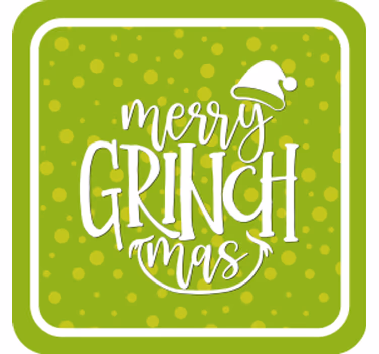 Iloista grinch-joulua lasinaluselle - Tenstickers