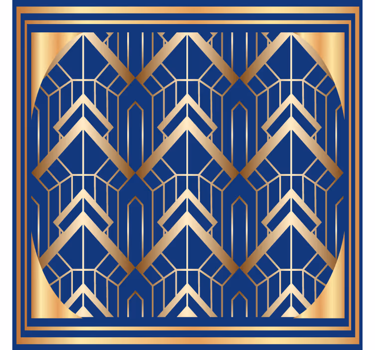 "art deco" metallisininen modernit lasinaluset - Tenstickers
