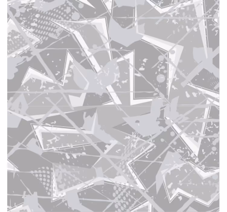 Abstrakti geometrinen kuvio lasinalunen - Tenstickers