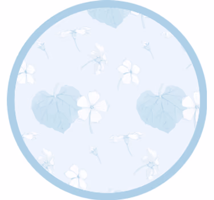Kukkakuviollinen lasinalunen - Tenstickers