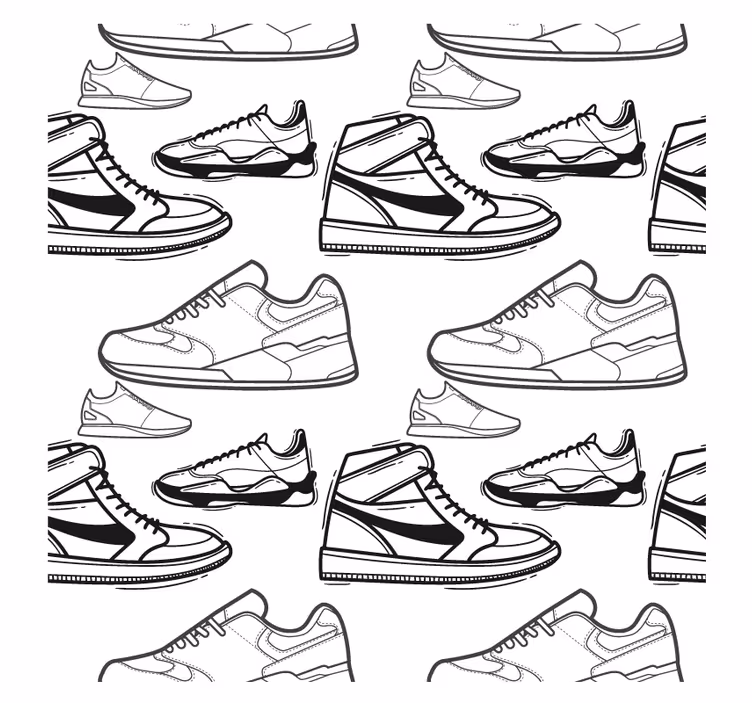 Moderni lasinalunen sneakerkuviot - Tenstickers