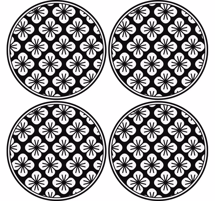 Kasvi-aiheinen tekstuuripinta lasinalunen - Tenstickers