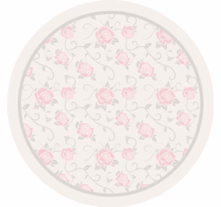 Vintage kukkakuviollinen lasinalunen - Tenstickers