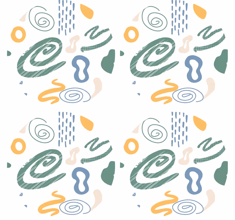 Abstraktitpyörteisetkuviotlasinalunen - Tenstickers