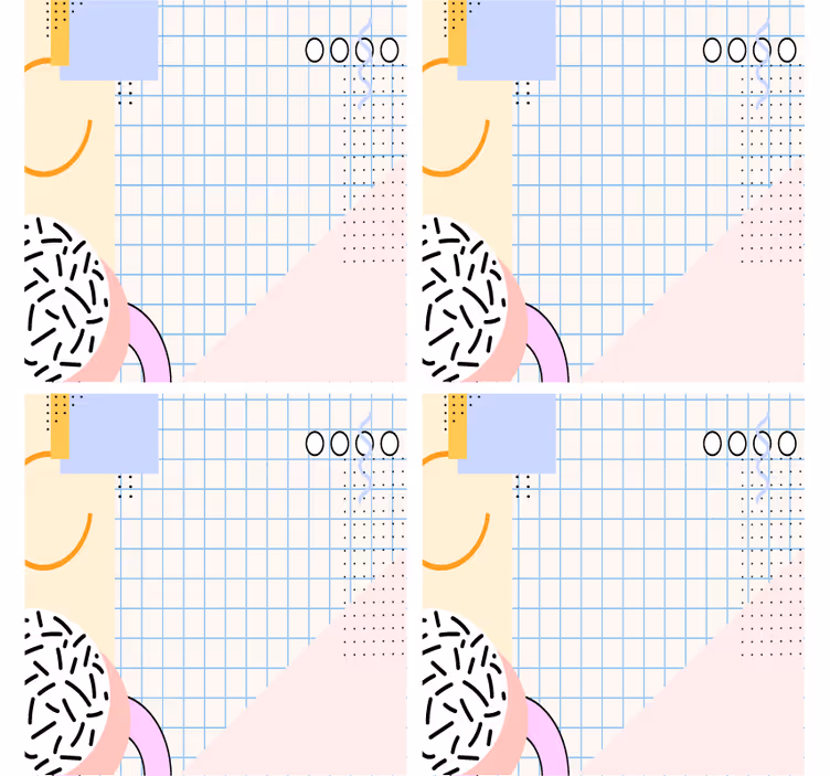 Moderni geometrinen kuviolautanen - Tenstickers