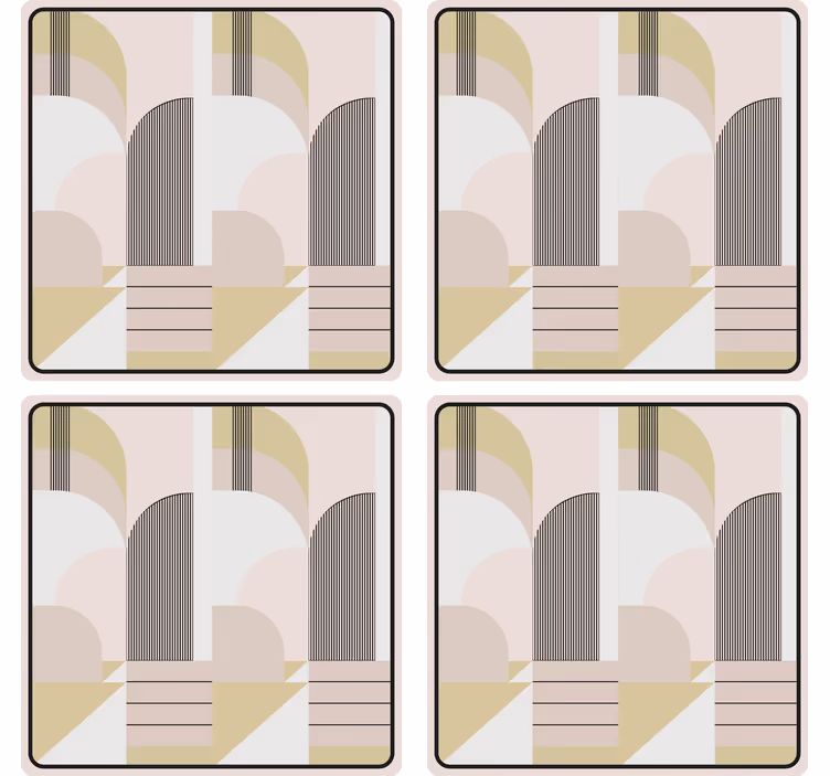 Moderni lasinalunen geometrinen kuviointi - Tenstickers