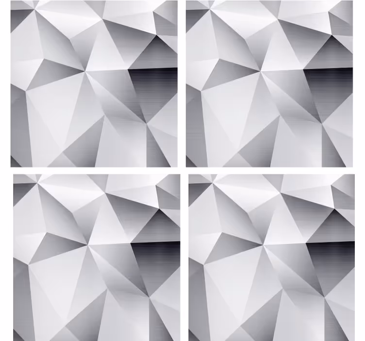 Geometrinen metallinen kuvio lasinalunen - Tenstickers
