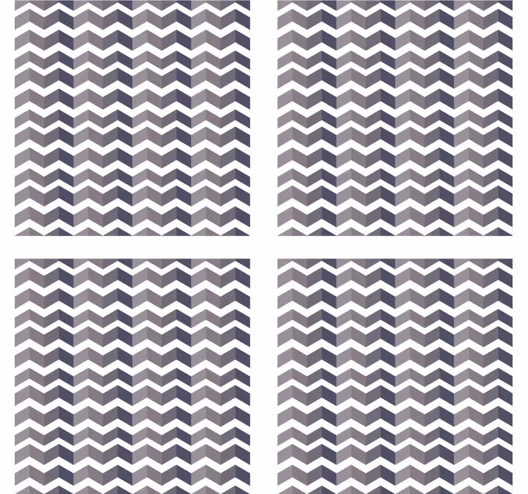 Chevron-kuvioinen lasinalunen - Tenstickers