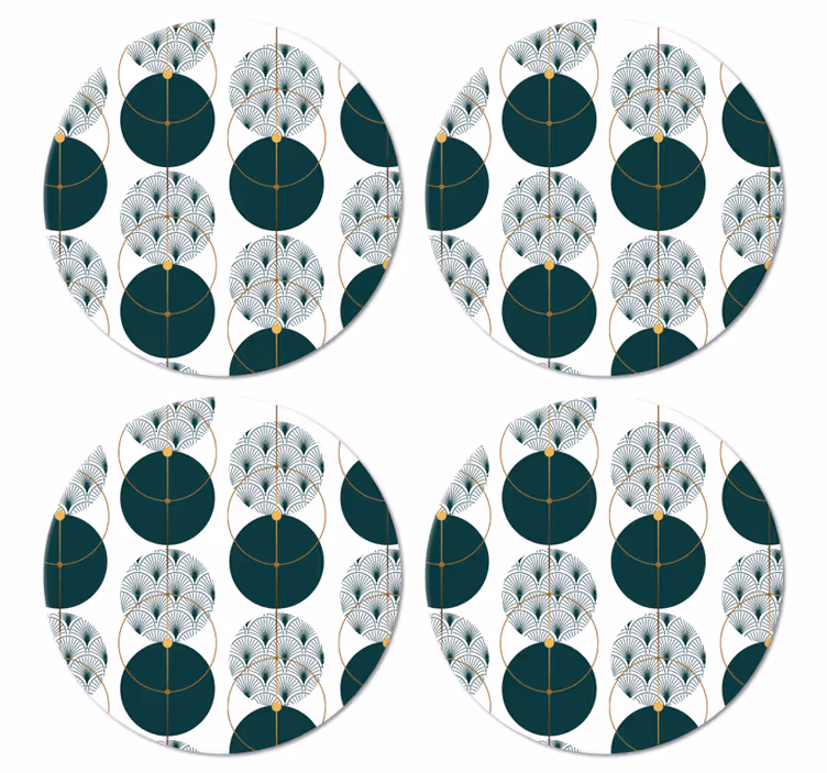 Glamour-tyylinen geotaide modernit lasinaluset - Tenstickers