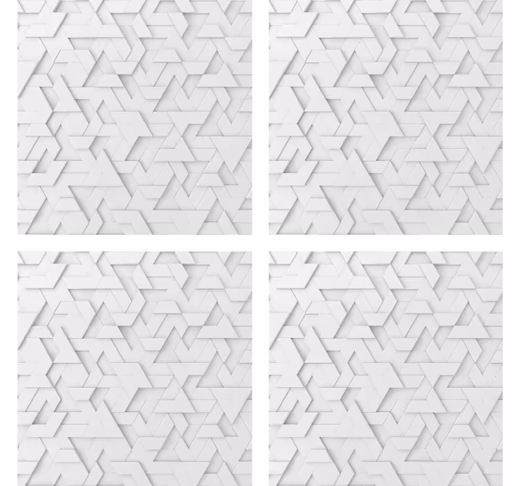 Geometrinen rakennetekstuuri lasinalunen - Tenstickers
