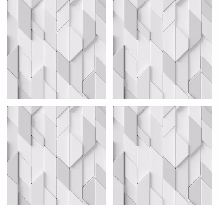 Geometrinen kohopintainen lasinalunen - Tenstickers