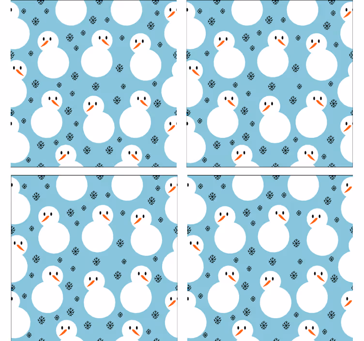 Joulupukki-kuvioinen tausta lasinaluselle - Tenstickers