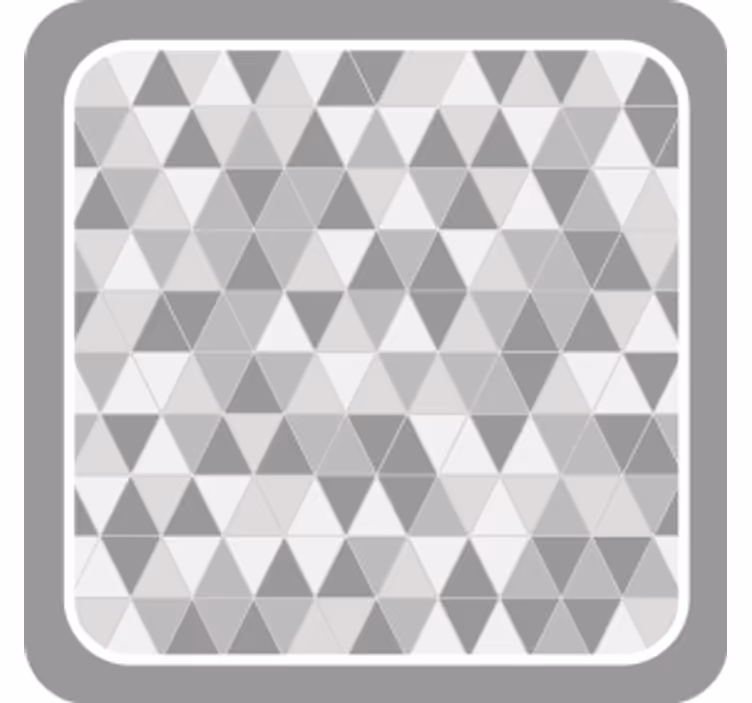 Geometrinen kolmio-kuvioinen lasinalunen - Tenstickers