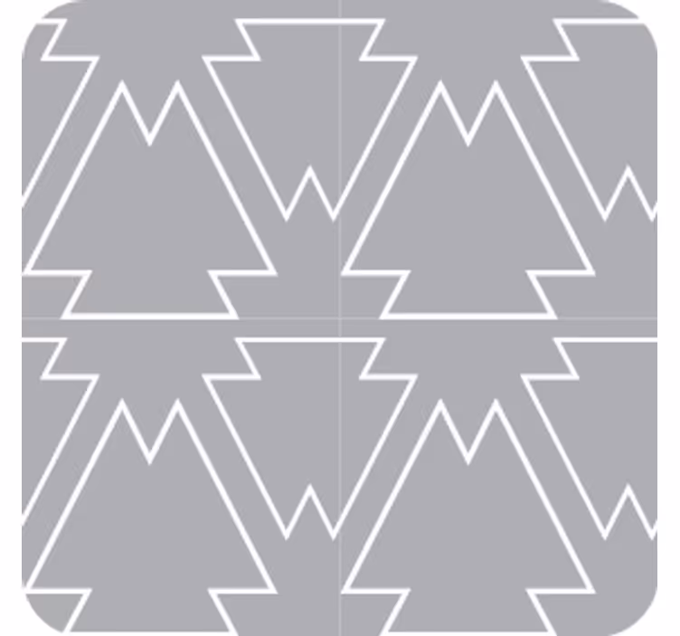 Kulmikas puumotiivi lasinalunen - Tenstickers