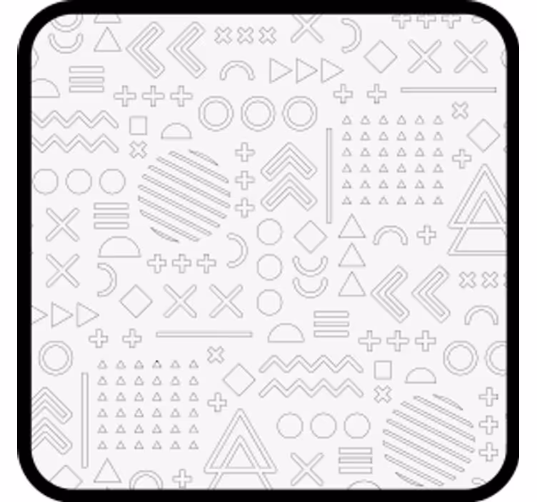 Abstraktit geometriset kuviot lasinalunen - Tenstickers