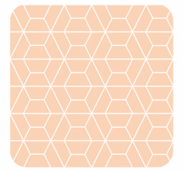 Kirkas moderni geometrinen kuvio laatta lasinalunen - Tenstickers