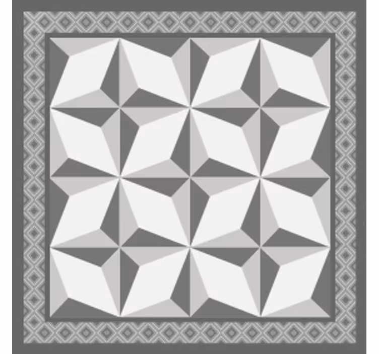 "margot" geometrinen kuvio laatta lasinalunen - Tenstickers