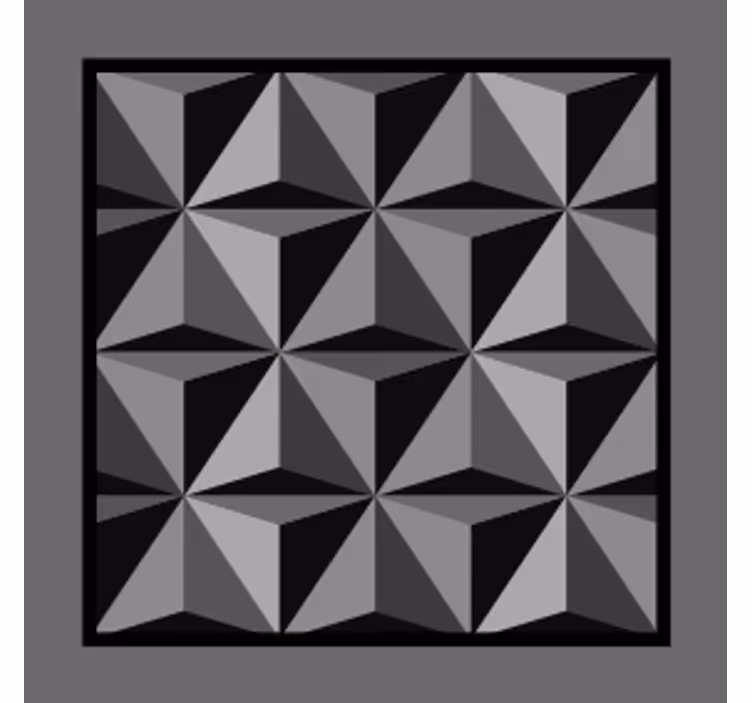 Geometrinen muotoilu lasinalunen - Tenstickers