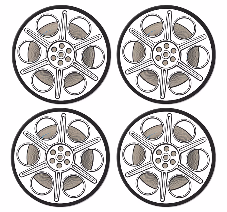 Elokuvarulla vintage lasinalunen - Tenstickers