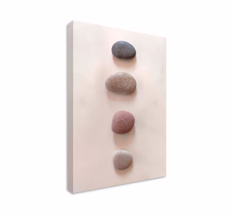 Ranta kiviä zen canvas taulu - Tenstickers