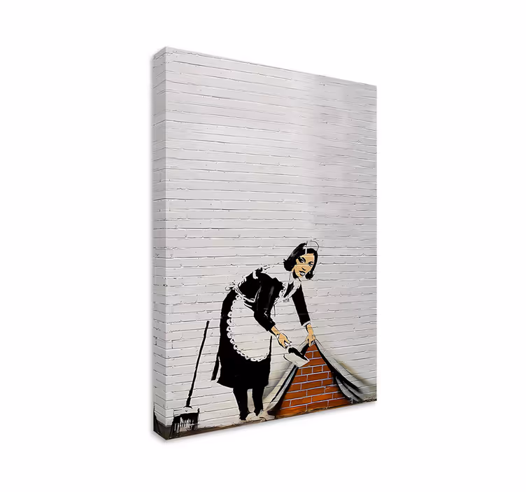Siivooja taide canvas taulu - Tenstickers