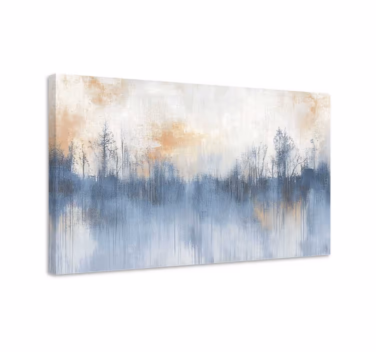 Taiteellinen metsä maisema canvas taulu - Tenstickers