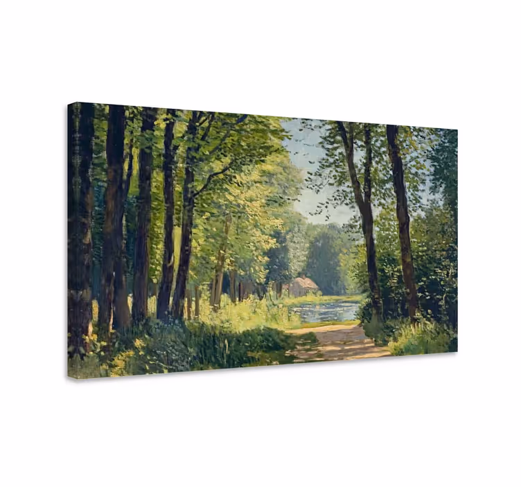 Vihreä metsä maisema canvas taulu - Tenstickers