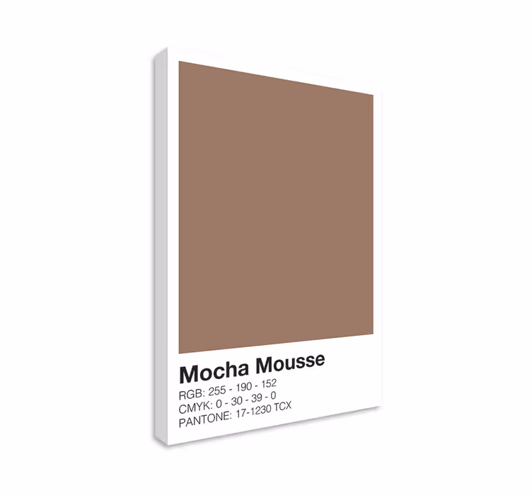mocha värikoostumus moderni canvas taulu - Tenstickers