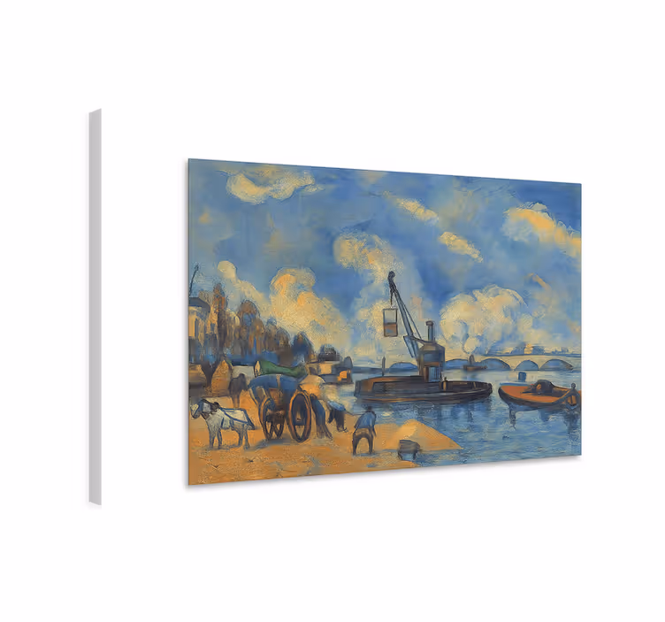 Nuotta bercyssä taide canvas taulu - Tenstickers