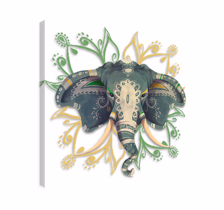 Norsu canvas taulu mandala norsu - Tenstickers