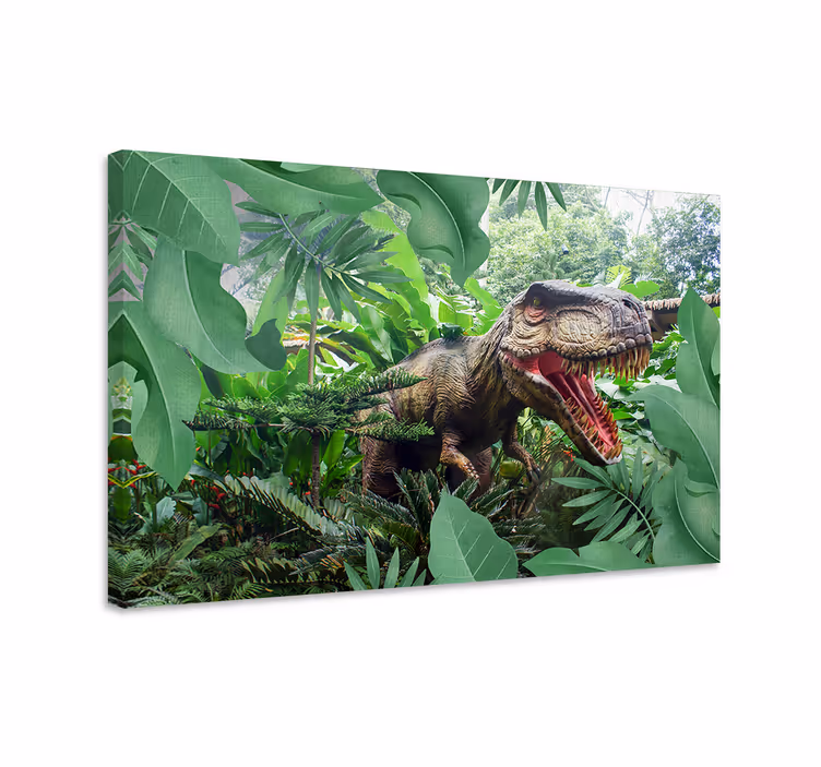 T-rex dinosaurus canvas taulu - Tenstickers
