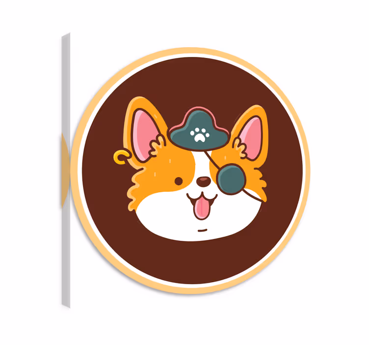 Kissa canvas koira silmälappu - Tenstickers