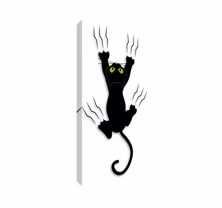 Kissa canvas seinätaulu lapsille - Tenstickers