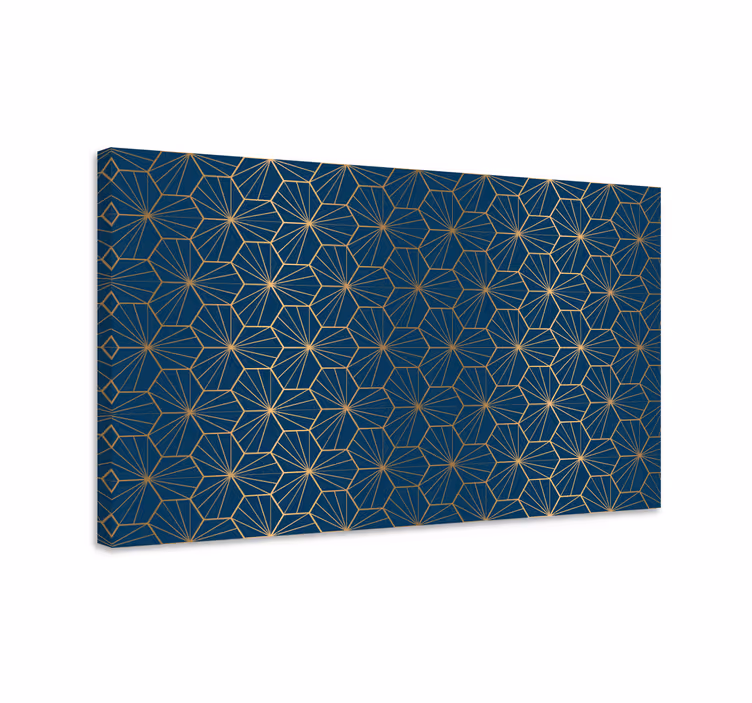 Tyylikäs geometrinen kuvio moderni canvas - Tenstickers