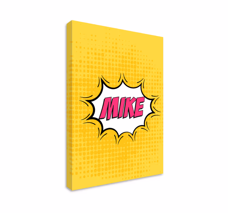Sarjakuvan nimi canvas taulu omasta kuvasta - Tenstickers