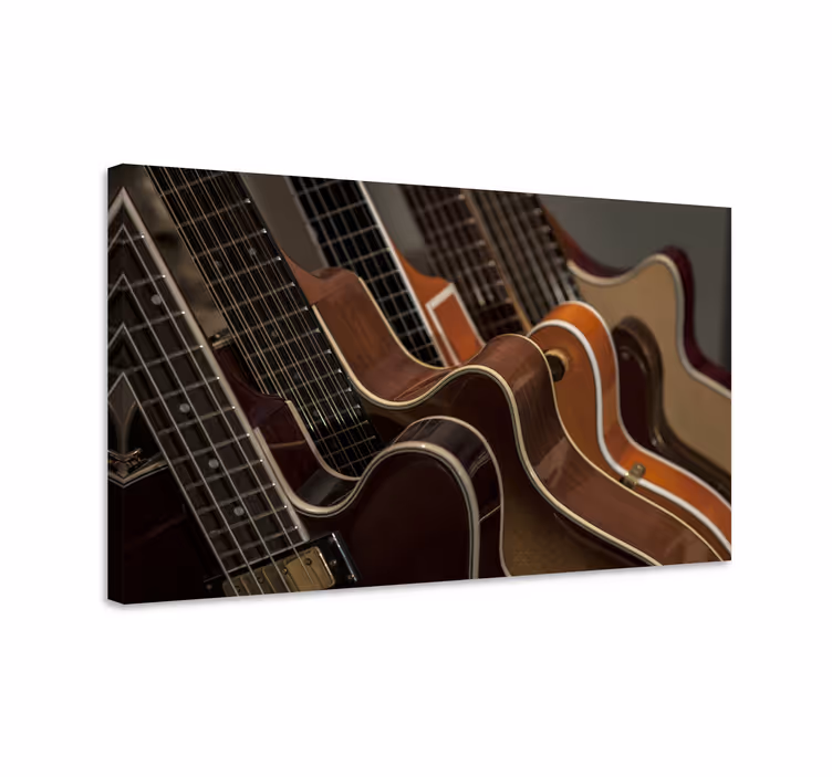 Kitarakokoelma lähikuva Musikaali canvas - Tenstickers