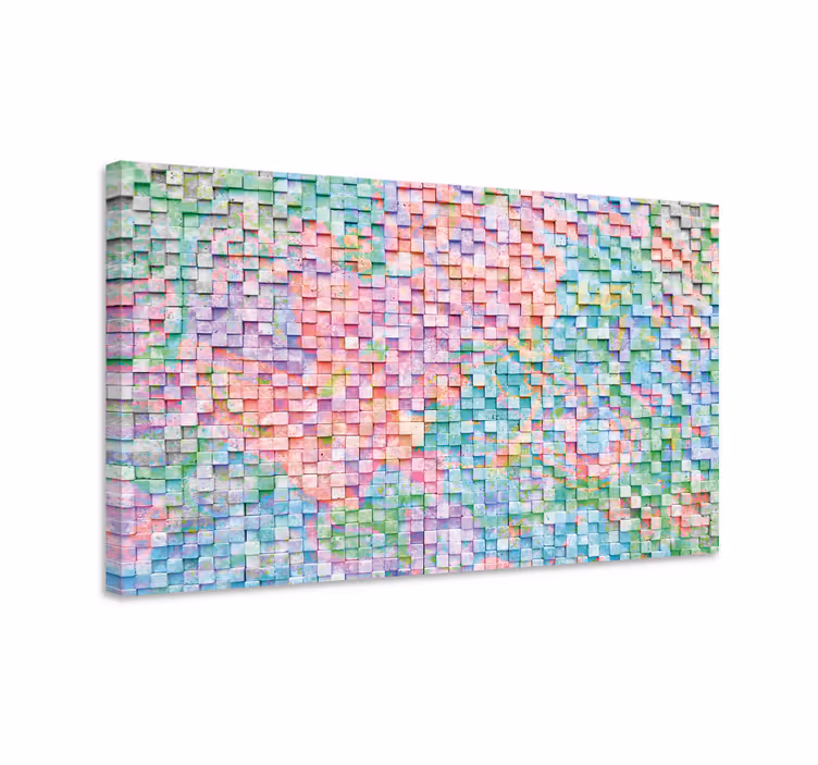 Mosaiikkispektri geometri canvas - Tenstickers