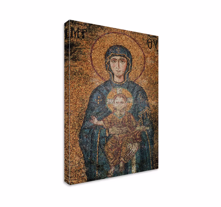 Muinainen bysanttilainen mosaiikki mosaiikki canvas - Tenstickers