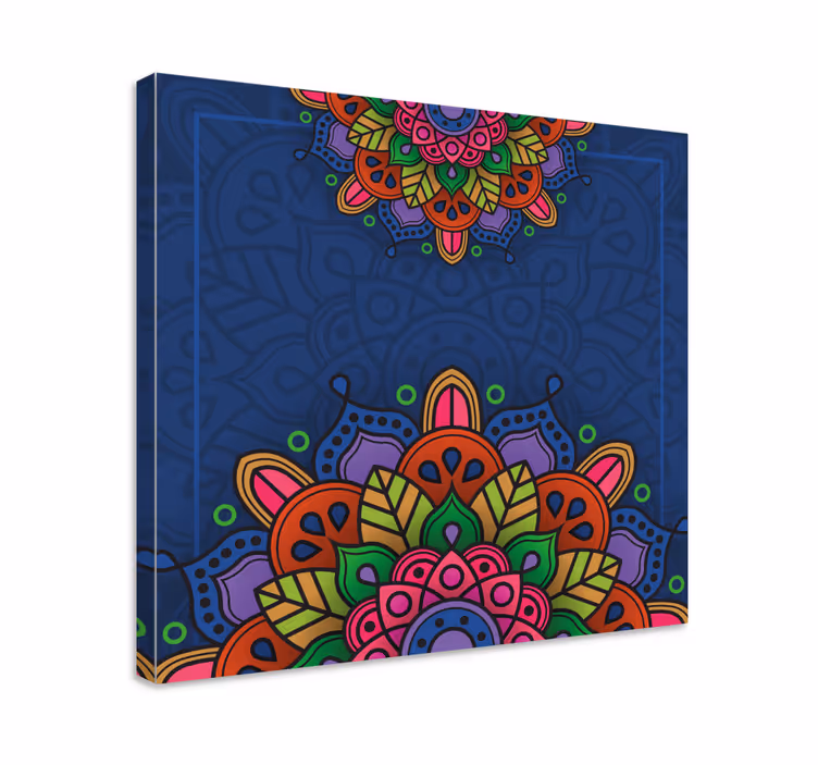 Monimutkainen mandalakuvio mandala canvas - Tenstickers