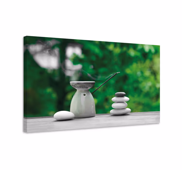 Zen-kylpyhuone zen canvas - Tenstickers