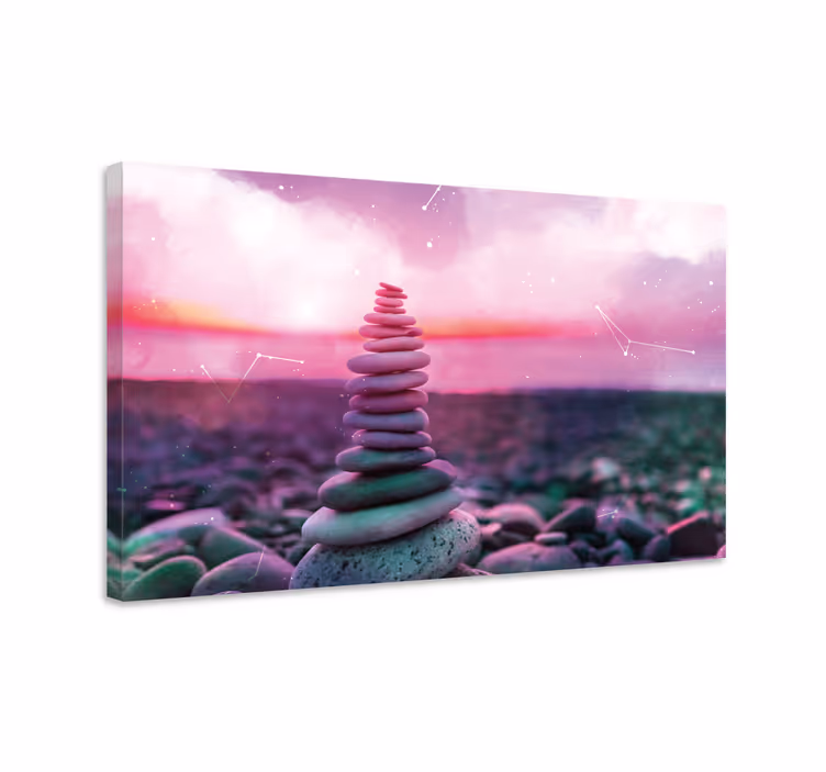 Zen kivet zen canvas - Tenstickers