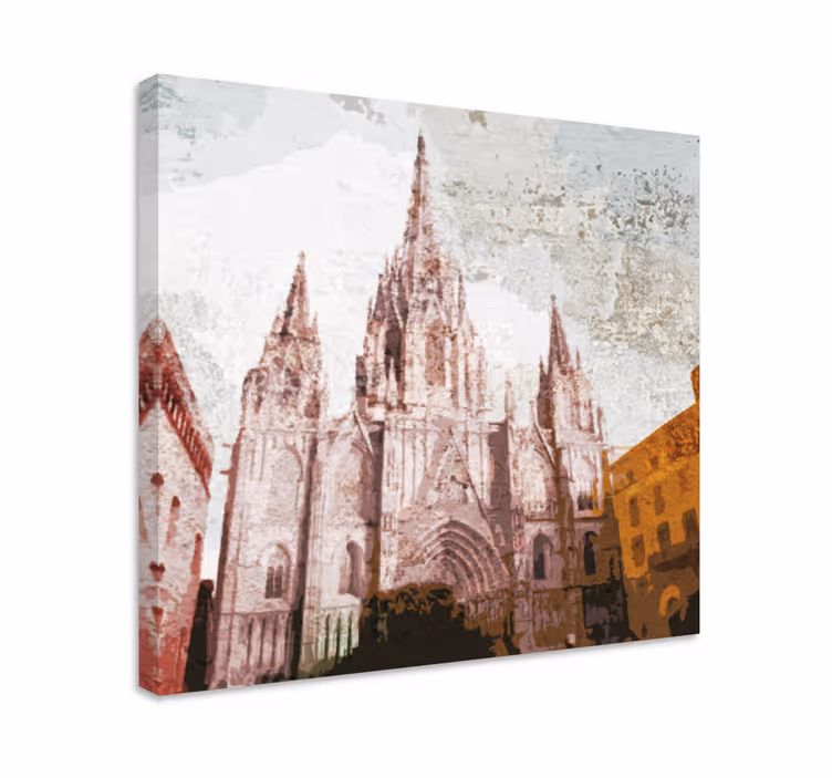 Upeat katedraalirakennukset canvas taulu - Tenstickers